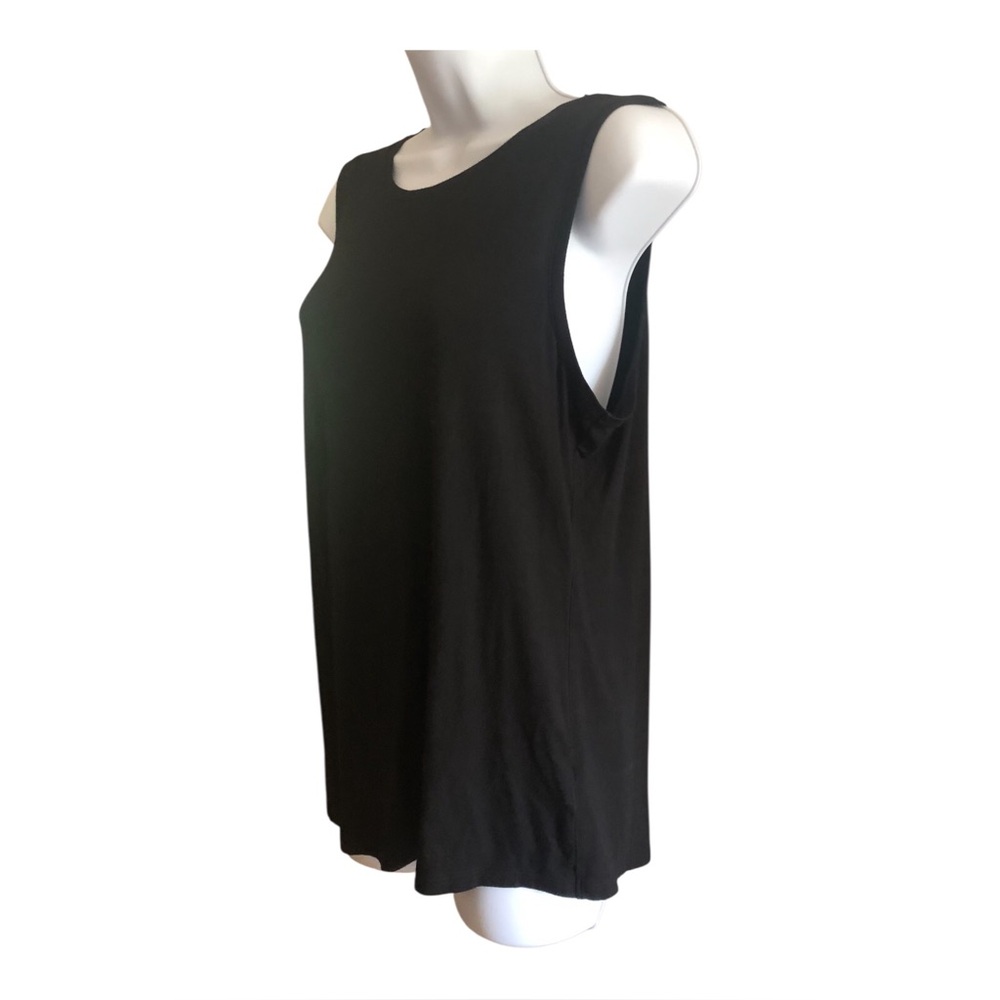 Willi Smith T Shirt Size Large Black Knit Modal Large Sleeve Holes Summer